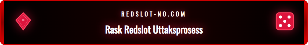 En steg-for-steg grafikk som viser hvordan man enkelt kan gjøre et uttak av gevinster fra en Redslot-spillerkonto.