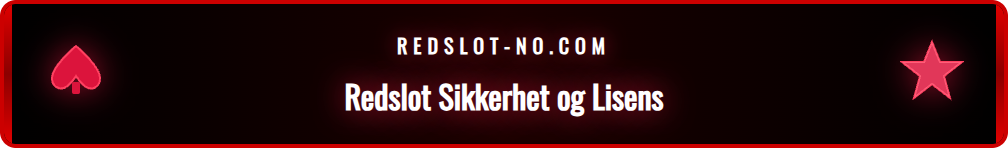 Illustrasjon av Redslot-logoen med hengelås og lisensmerke.