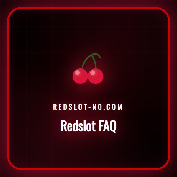 Forsiden til Redslot casino vist på en bærbar datamaskin.