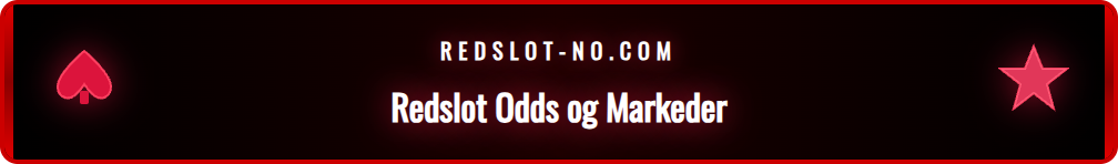 Nærbilde av Redslots nettside som viser odds for fotballkamper.