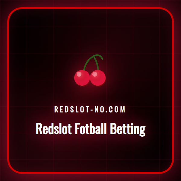 En fotballkamp på en skjerm med Redslot-logoen og bettingodds.