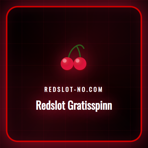 En illustrasjon som viser en glad casinospiller som feirer en gevinst fra Redslot Gratisspinn på en spilleautomat.