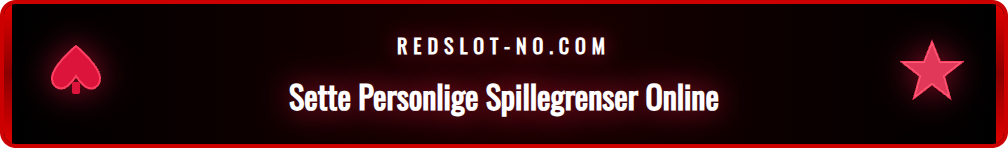 Skjermbilde som viser grensesnittet for ansvarlig spilling hos Redslot, med fokus på innskuddsgrenser.