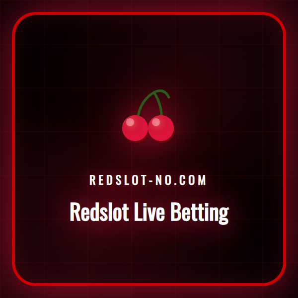 En spiller sjekker live odds på en smarttelefon med Redslot-appen.