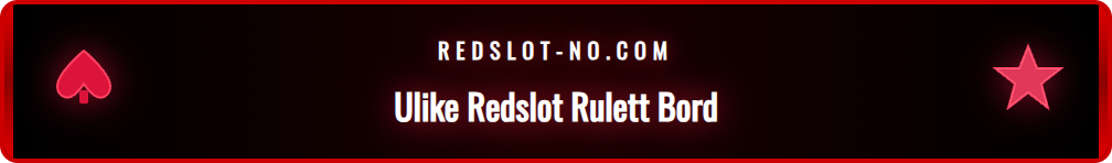 Oversikt over Redslots live casino lobby med flere rulettbord.