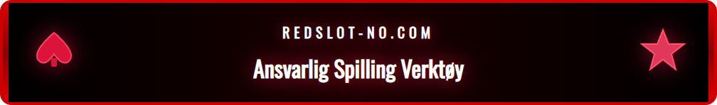 Skjermbilde som viser de ulike verktøyene for ansvarlig spill.