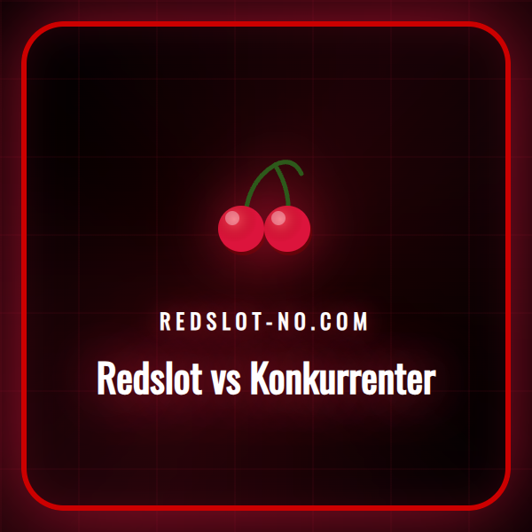 Illustrasjon av Redslot-logoen sammenlignet med konkurrenter.